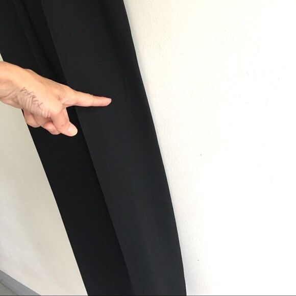 Jil SANDER High Waist Side Zip Trouser Pant Black 6 - Picture 13 of 13